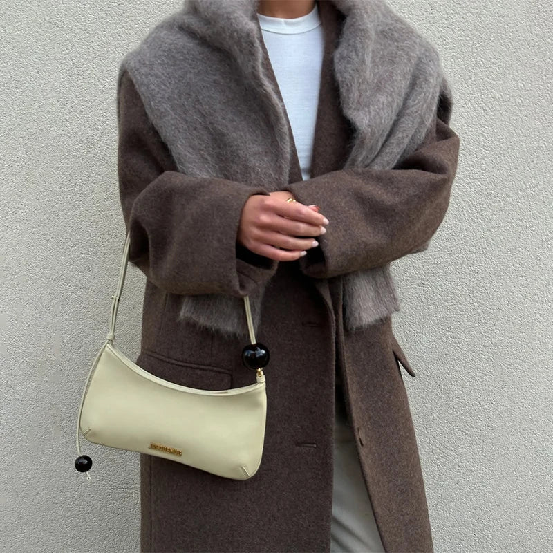 Maxi Coat - Lapel Pockets