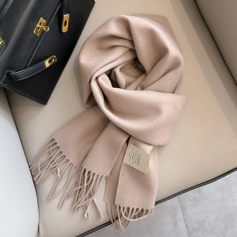 100% Wool Winter Scarf- Warm Cashmere Scarves