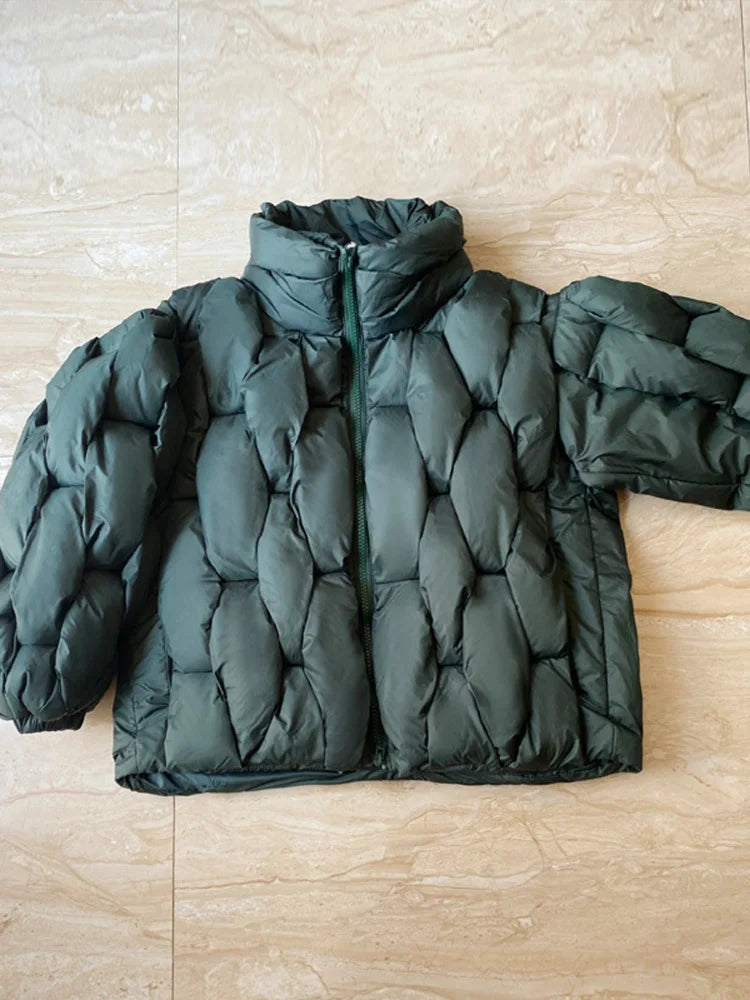 Warm Cotton-padded Coat Long Sleeve Women Parkas