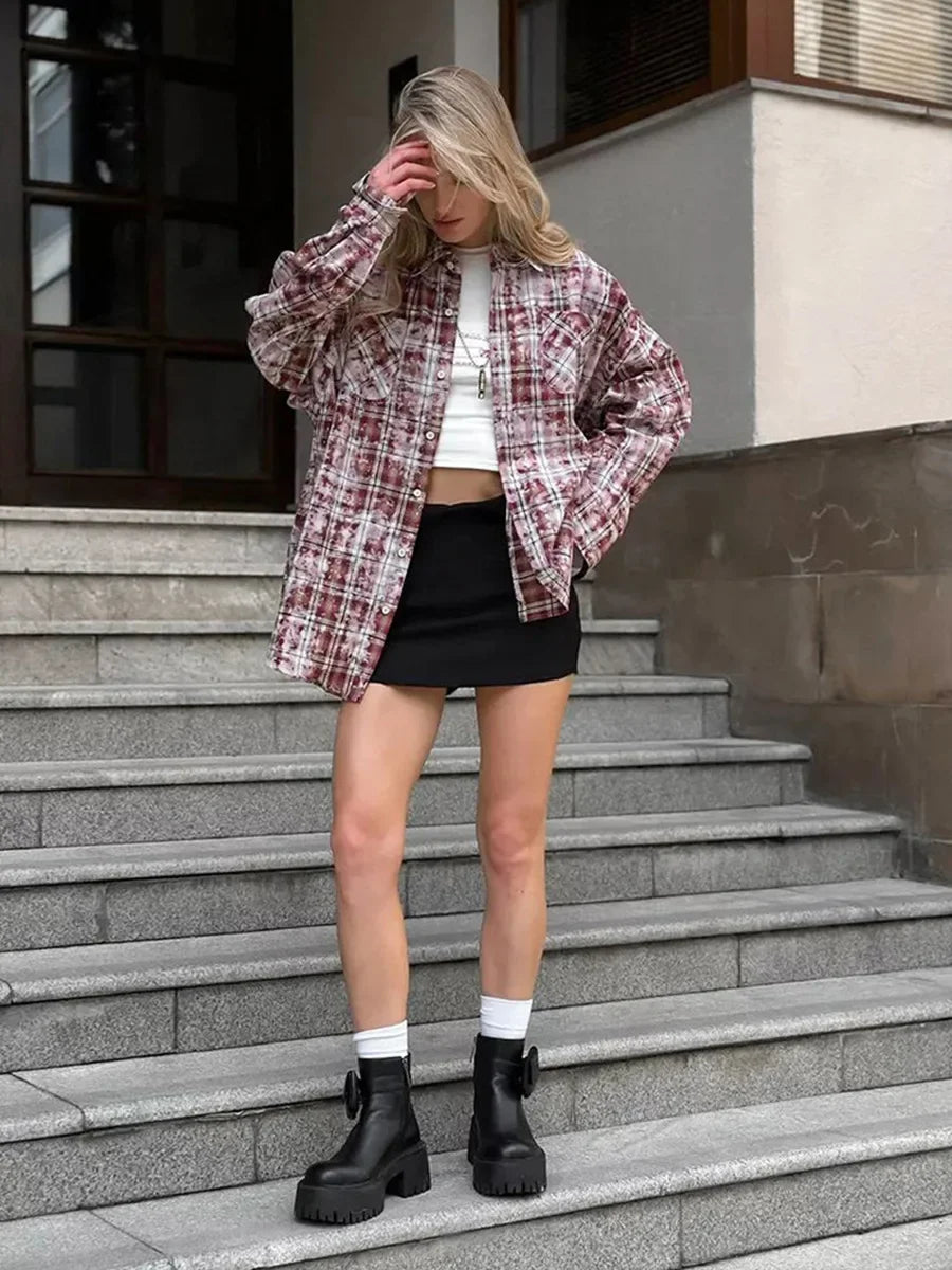 Spring  Autumn - Street Retro Shirt