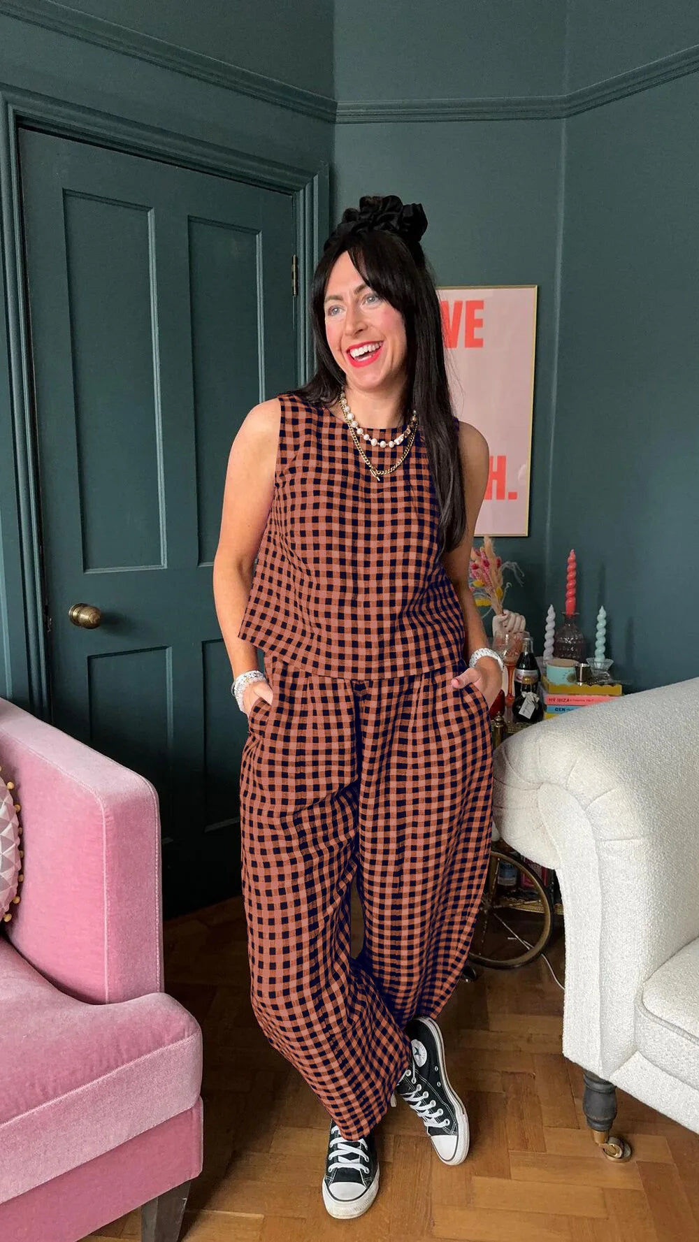 Relaxed Vest Nine Point Pants