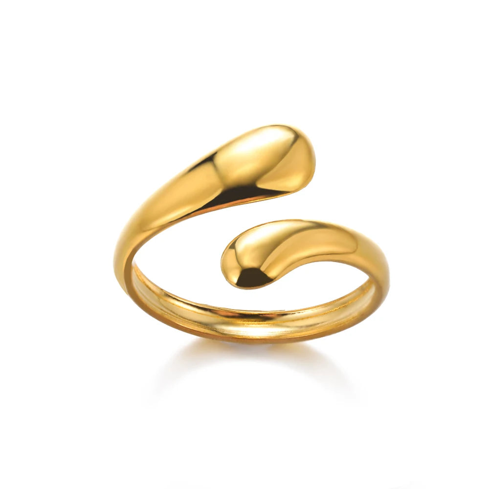 Stainless Steel Rings - Gold Color
