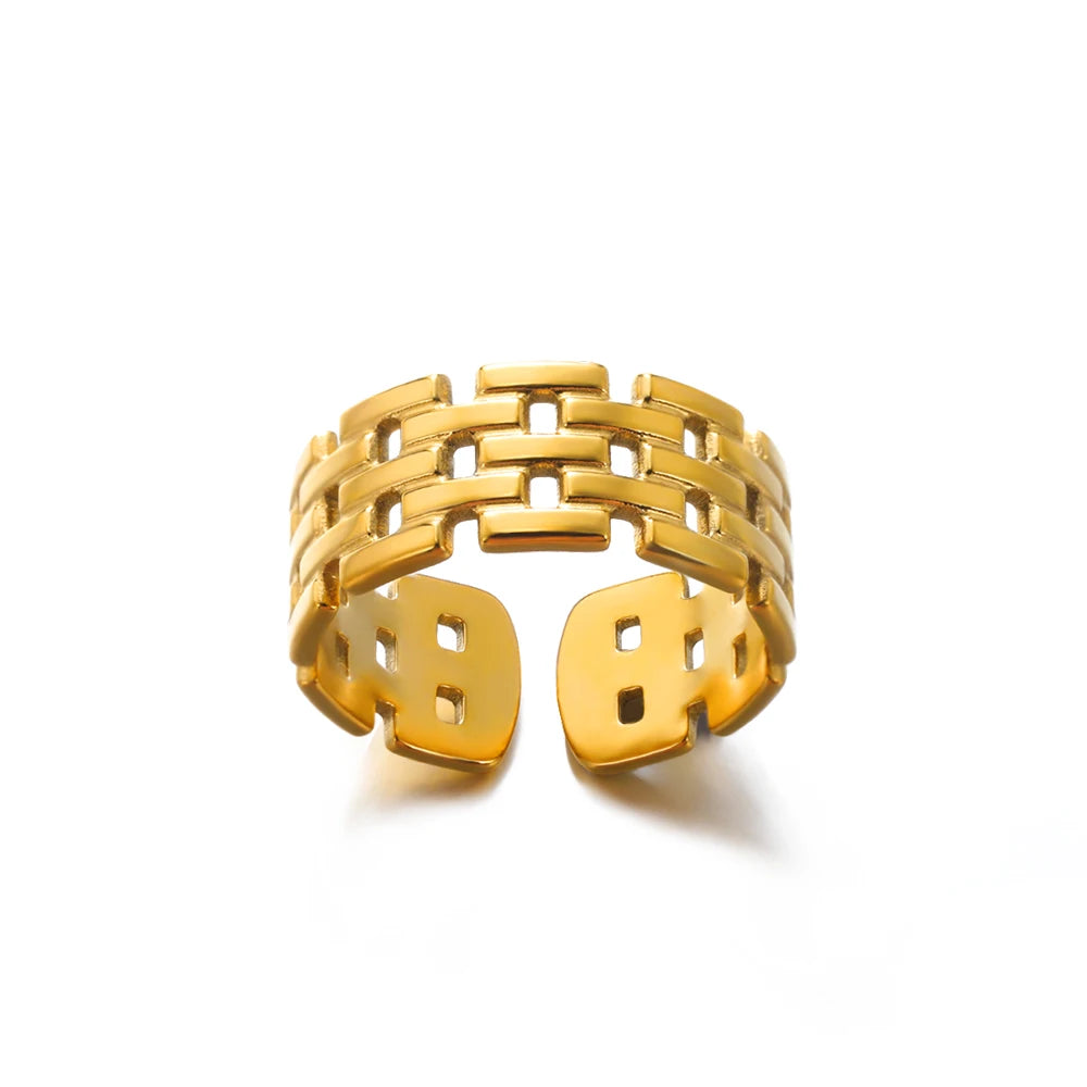 Stainless Steel Rings - Gold Color