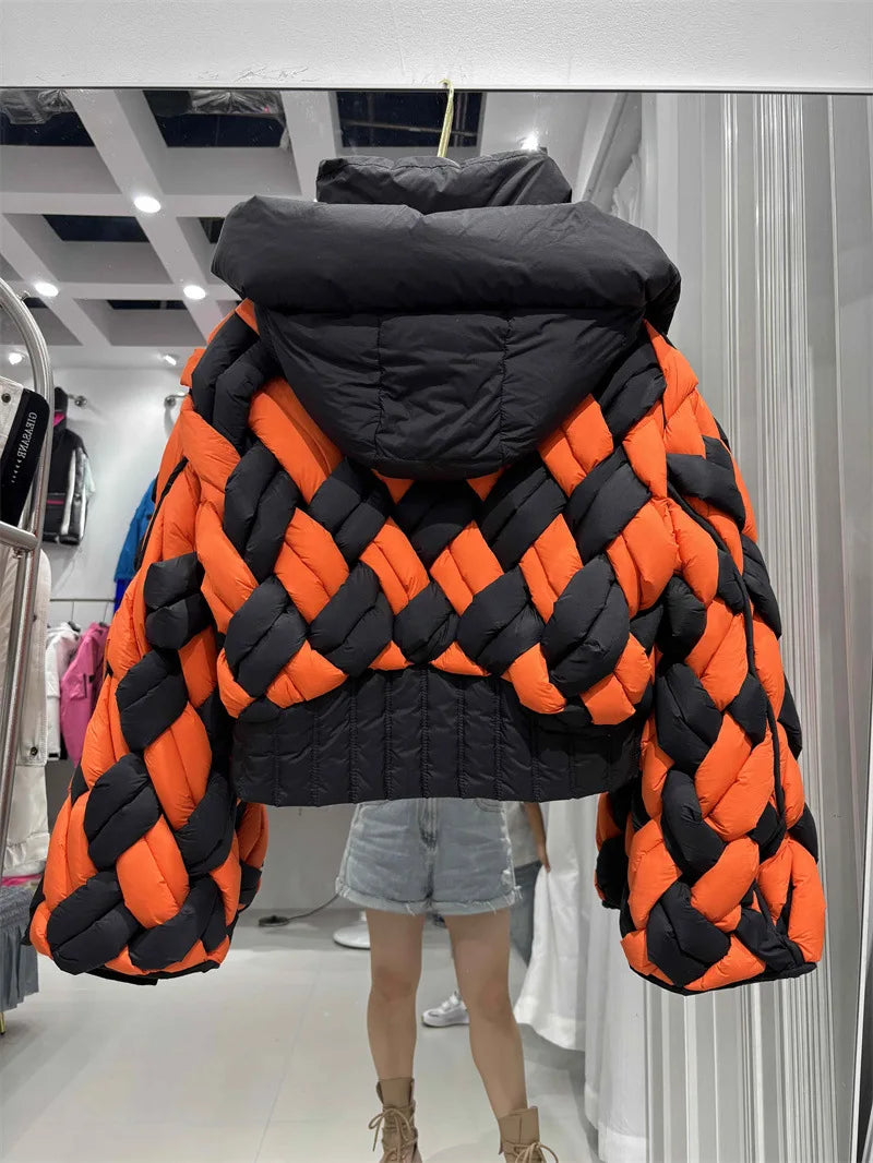 Winter 90% White Duck -Parker Patchwork Twists Down