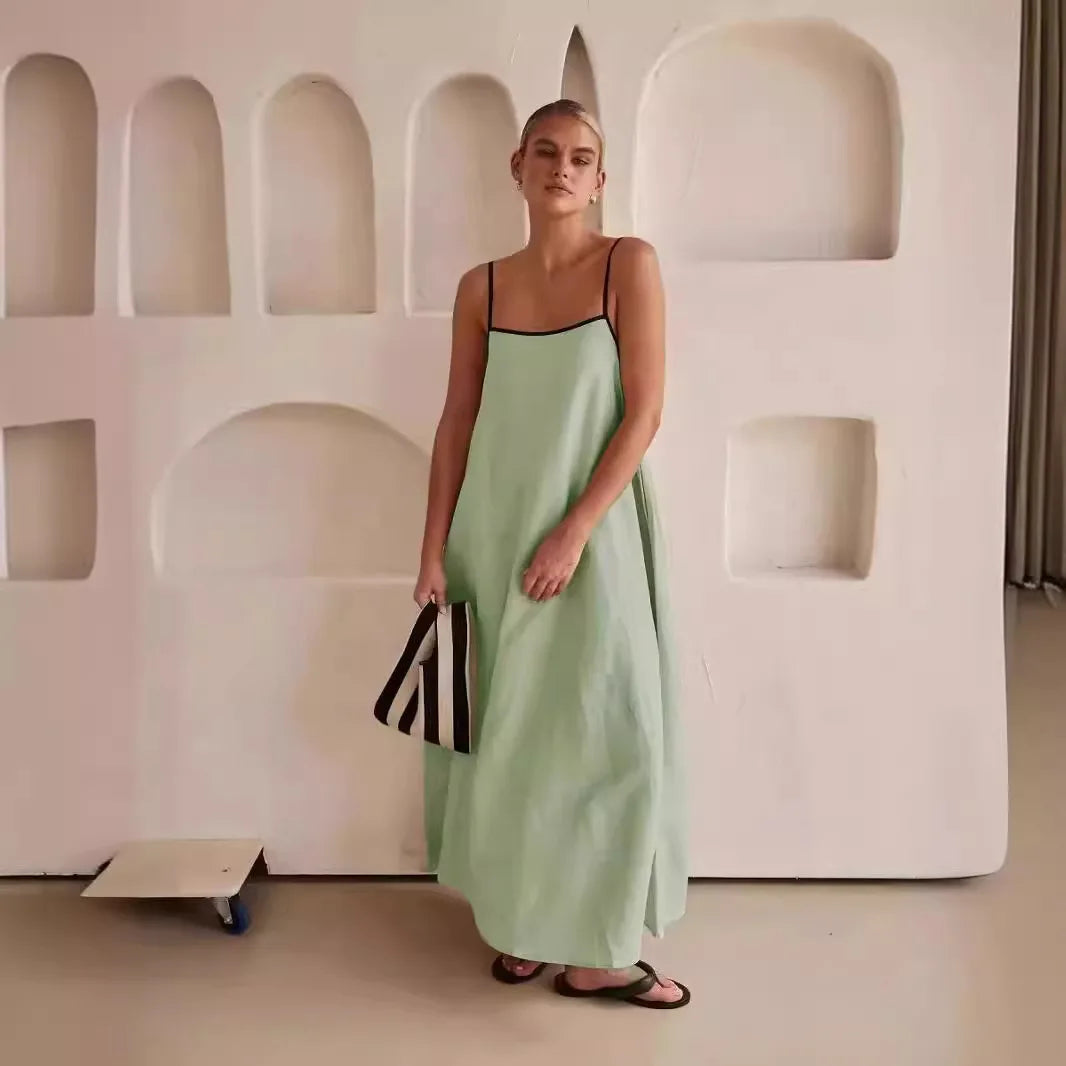 Cotton Camisole Dress - Swing Casual Dress