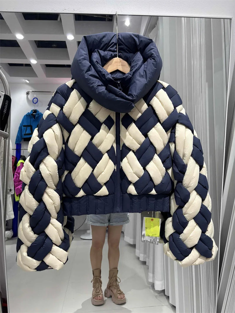 Winter 90% White Duck -Parker Patchwork Twists Down
