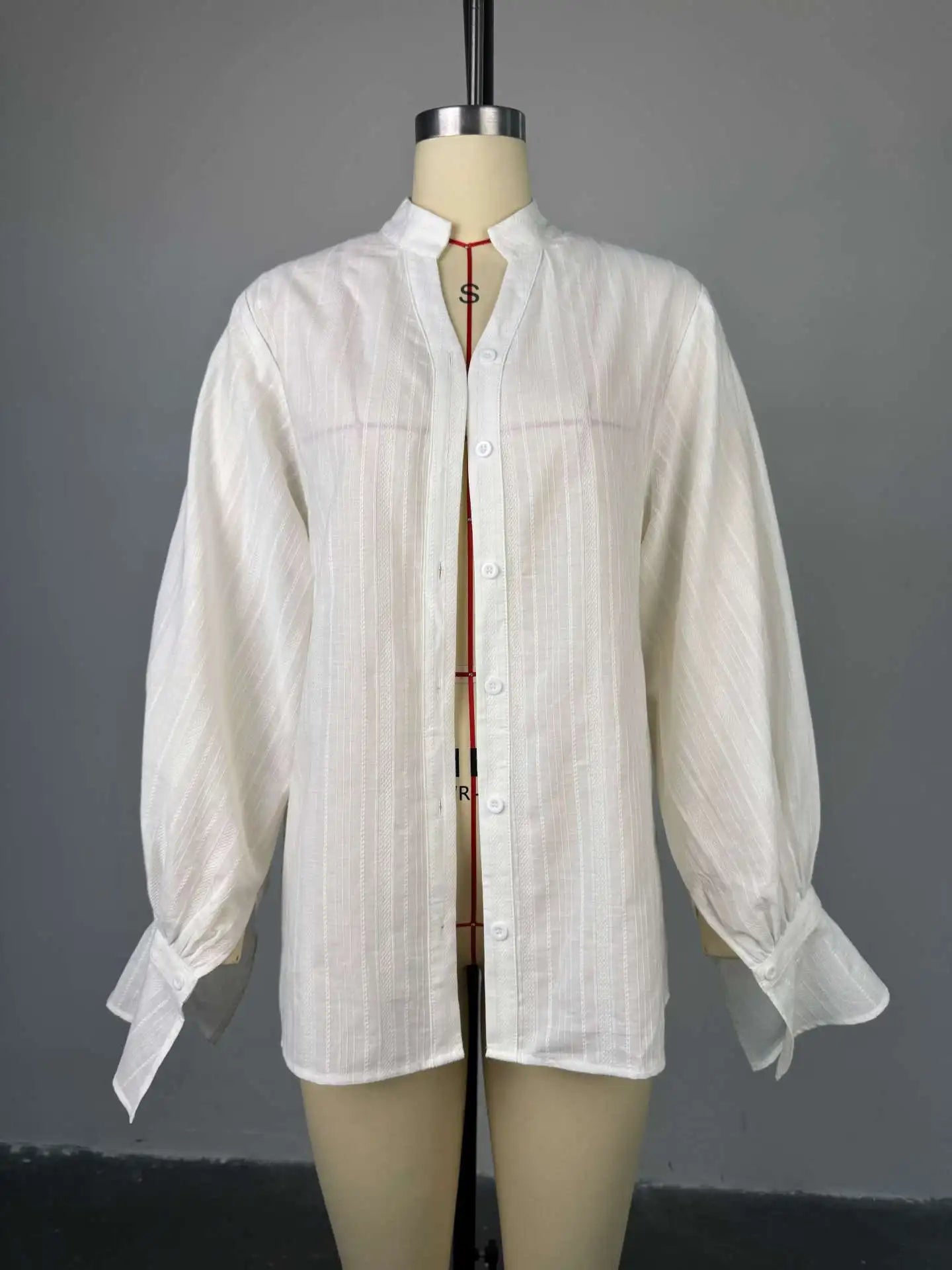 White Shirts - Oversize Cotton Blouse