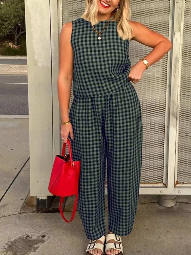 Relaxed Vest Nine Point Pants