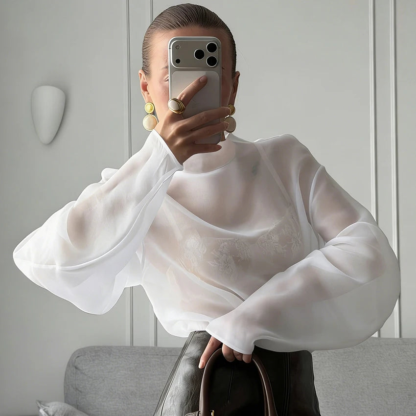 Elegant  O Neck Blouse - Autumn Street