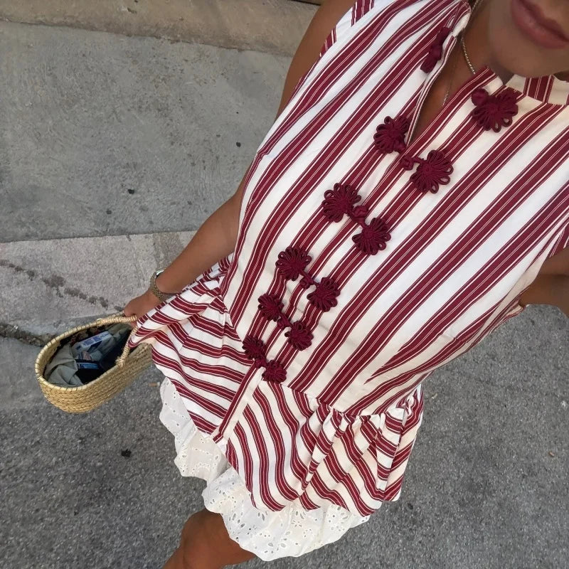 Blouse Striped Shirt -Chic Personality
