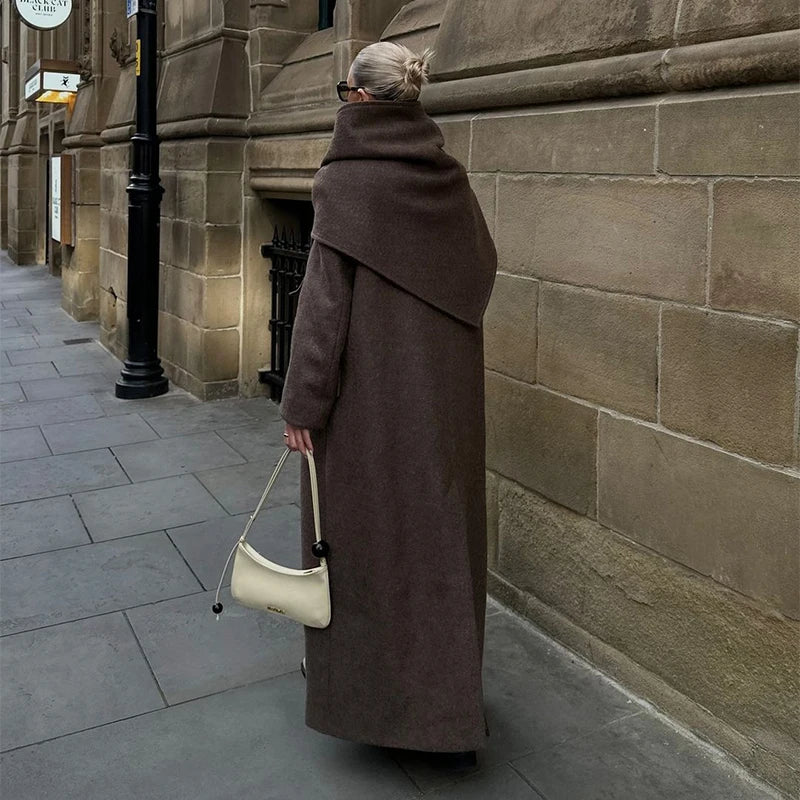 Maxi Coat - Lapel Pockets