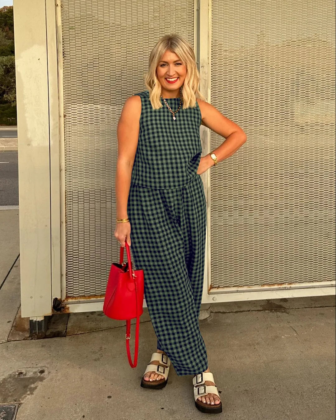 Relaxed Vest Nine Point Pants