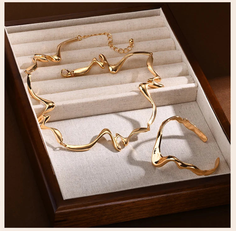 Punk Wave - Irregular Arm Bracelet