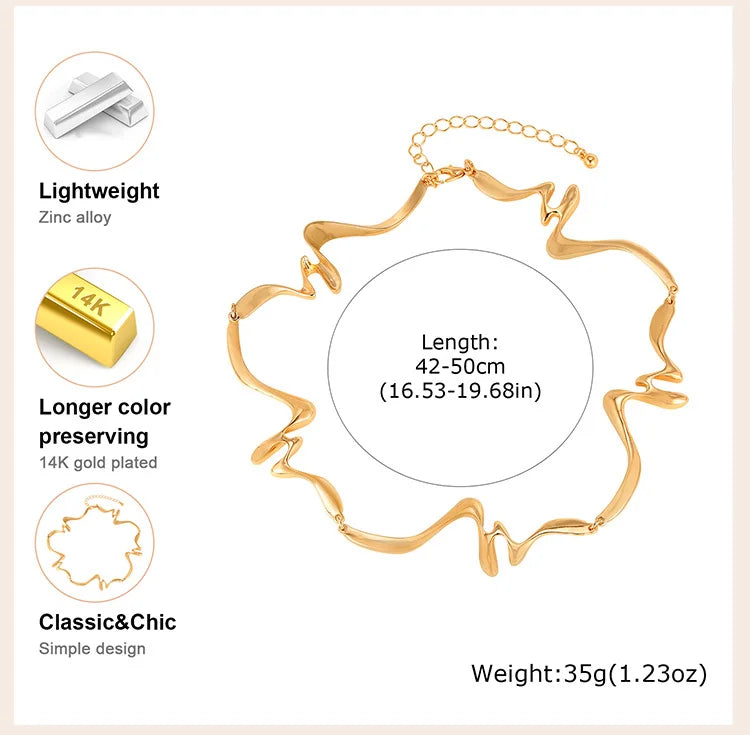 Punk Wave - Irregular Arm Bracelet