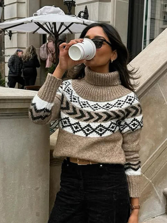 Pattern Pullover - Collar Full Sleeve