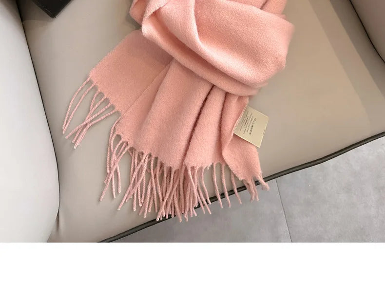 100% Wool Winter Scarf- Warm Cashmere Scarves