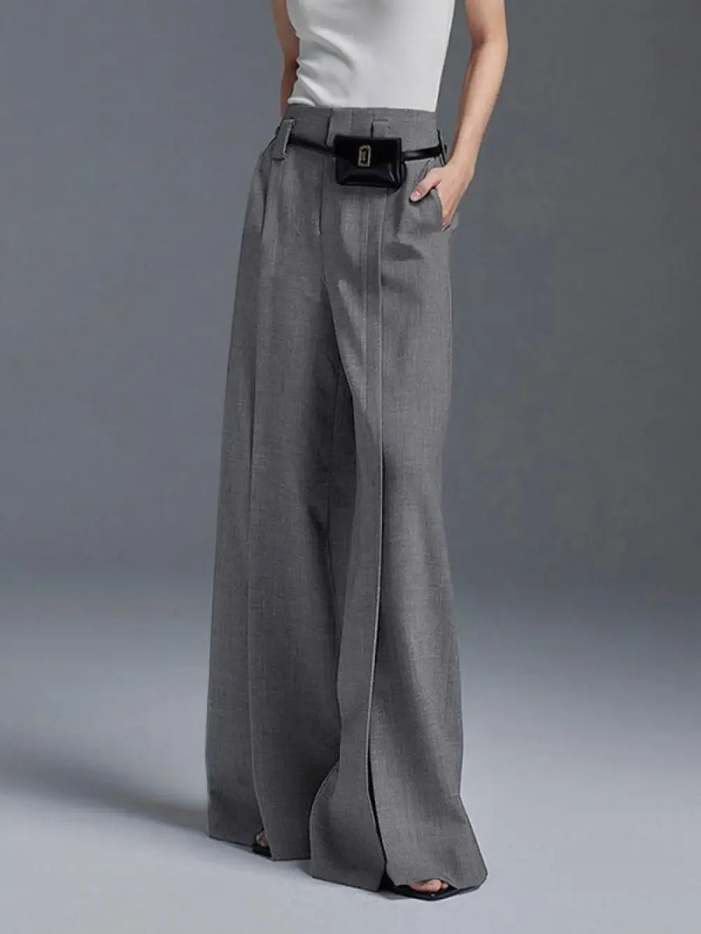 Suit Pants - Split-Front Trousers
