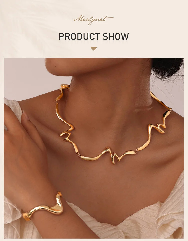 Punk Wave - Irregular Arm Bracelet