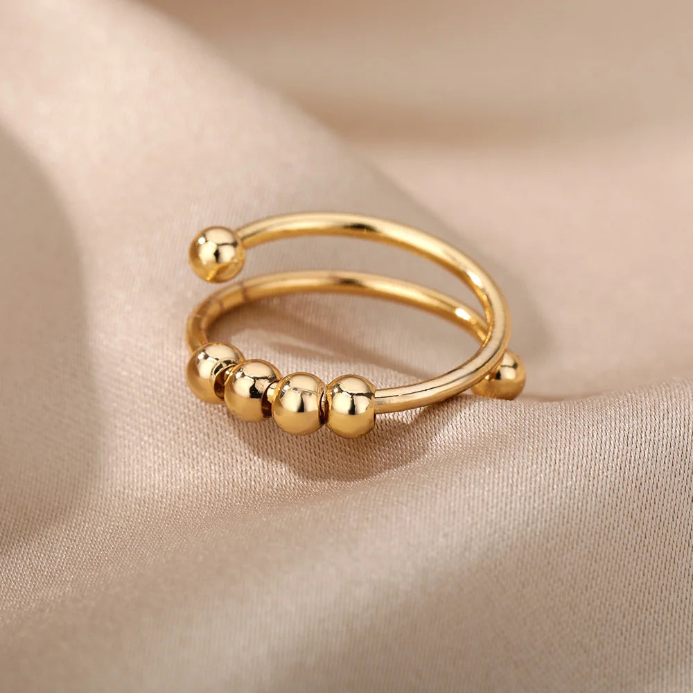 Stainless Steel Rings - Gold Color