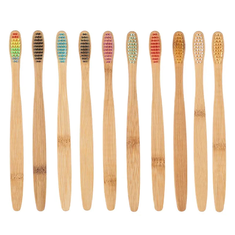 Bamboo Toothbrush -Set Natural Bamboo Toothbrush