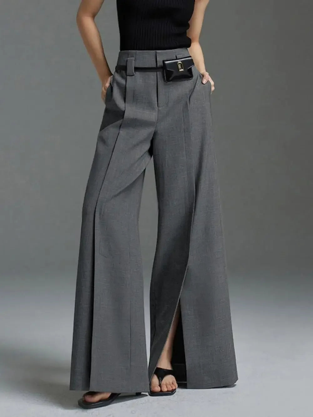Suit Pants - Split-Front Trousers
