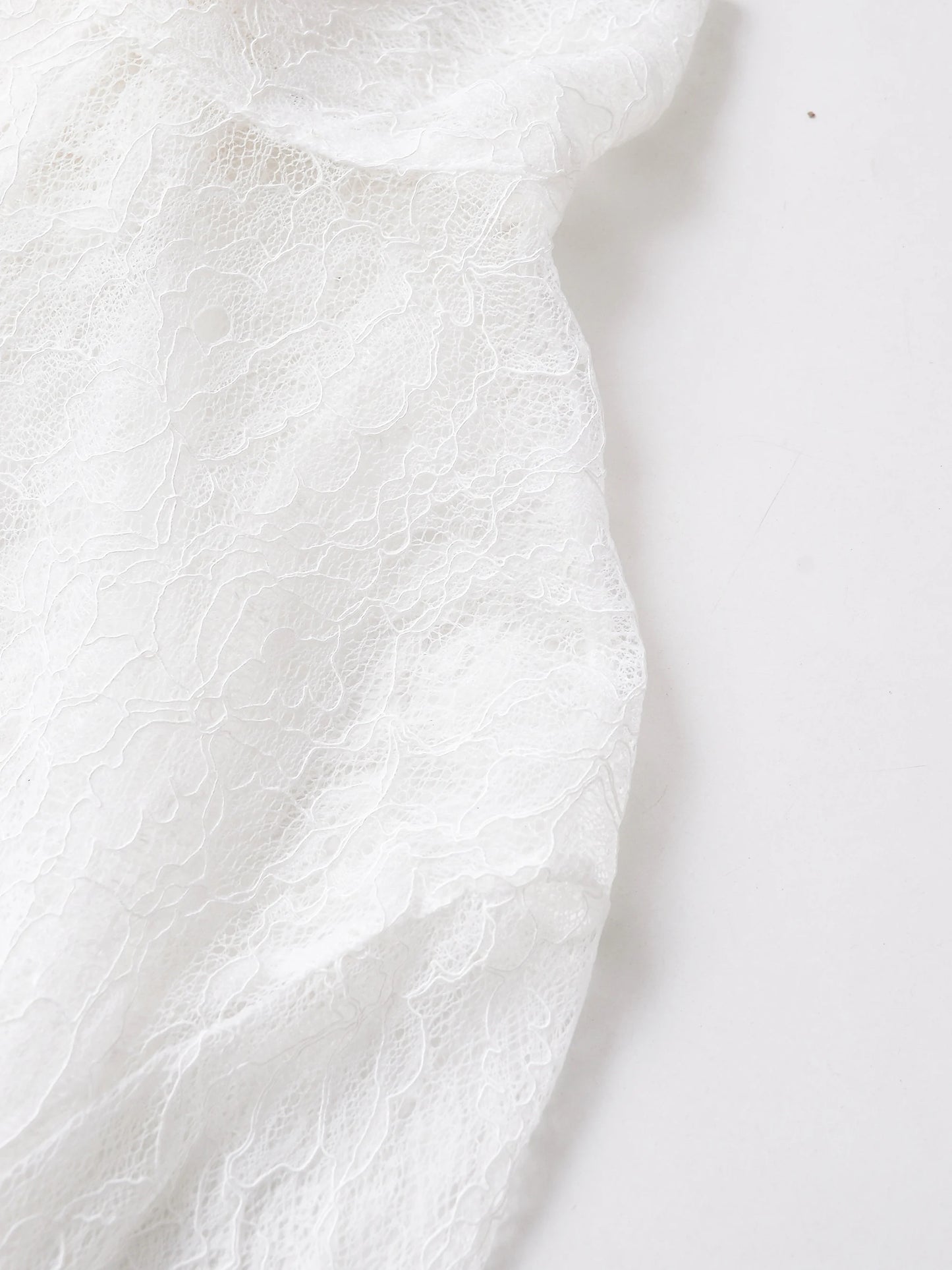 Lace Flared  Shirt Chic