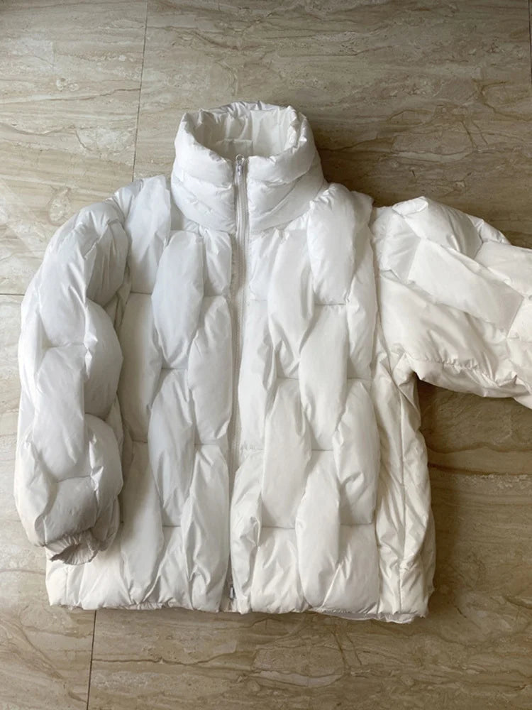 Warm Cotton-padded Coat Long Sleeve Women Parkas
