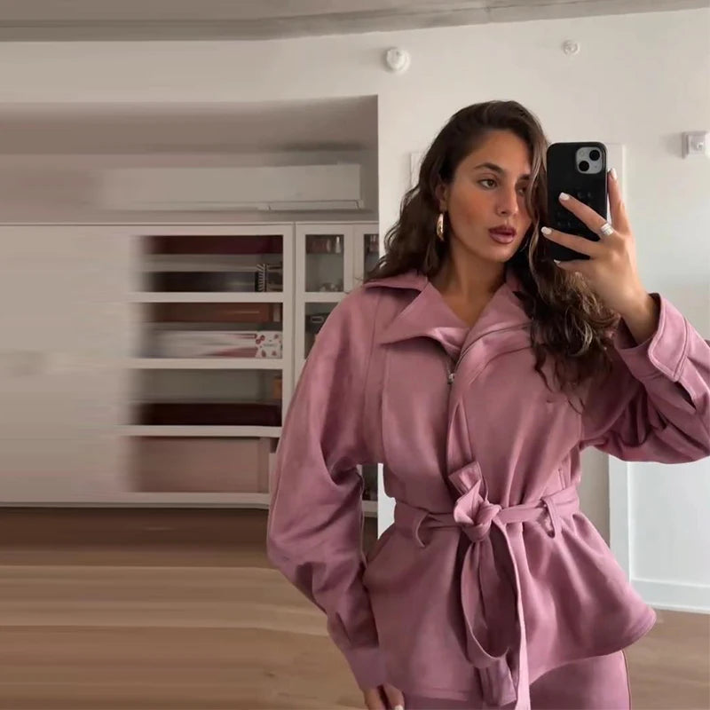 2 Piece - Hip Pockets Slit Suit