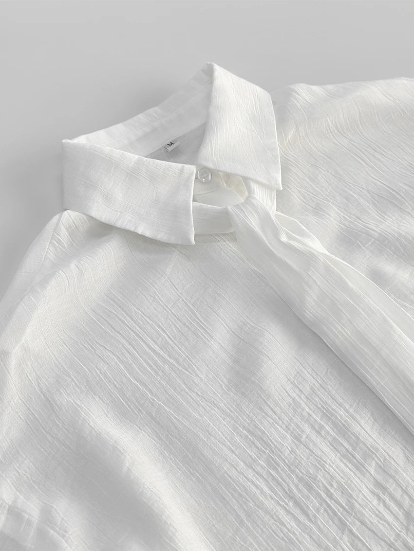 White Women's Shirt -Elegant Classic