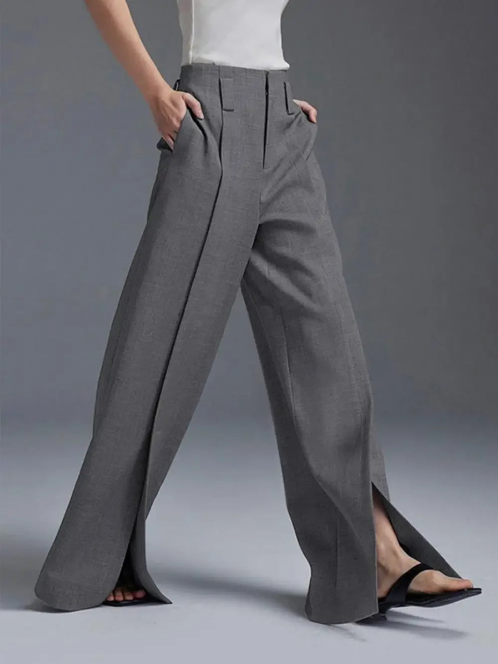 Suit Pants - Split-Front Trousers