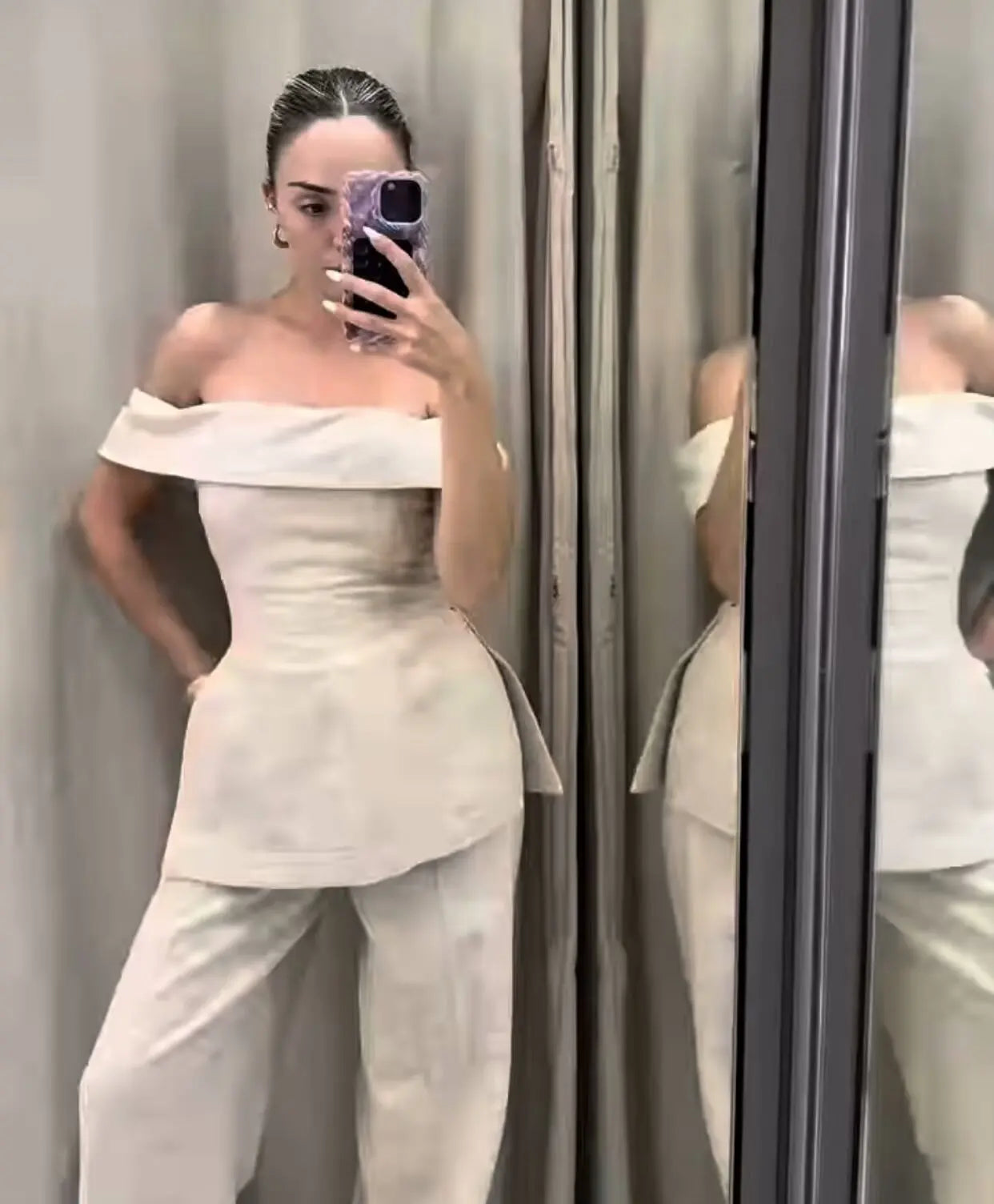 Set Lady - Casual Off-shoulder