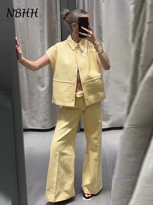 Street Fashion-Vest Pants