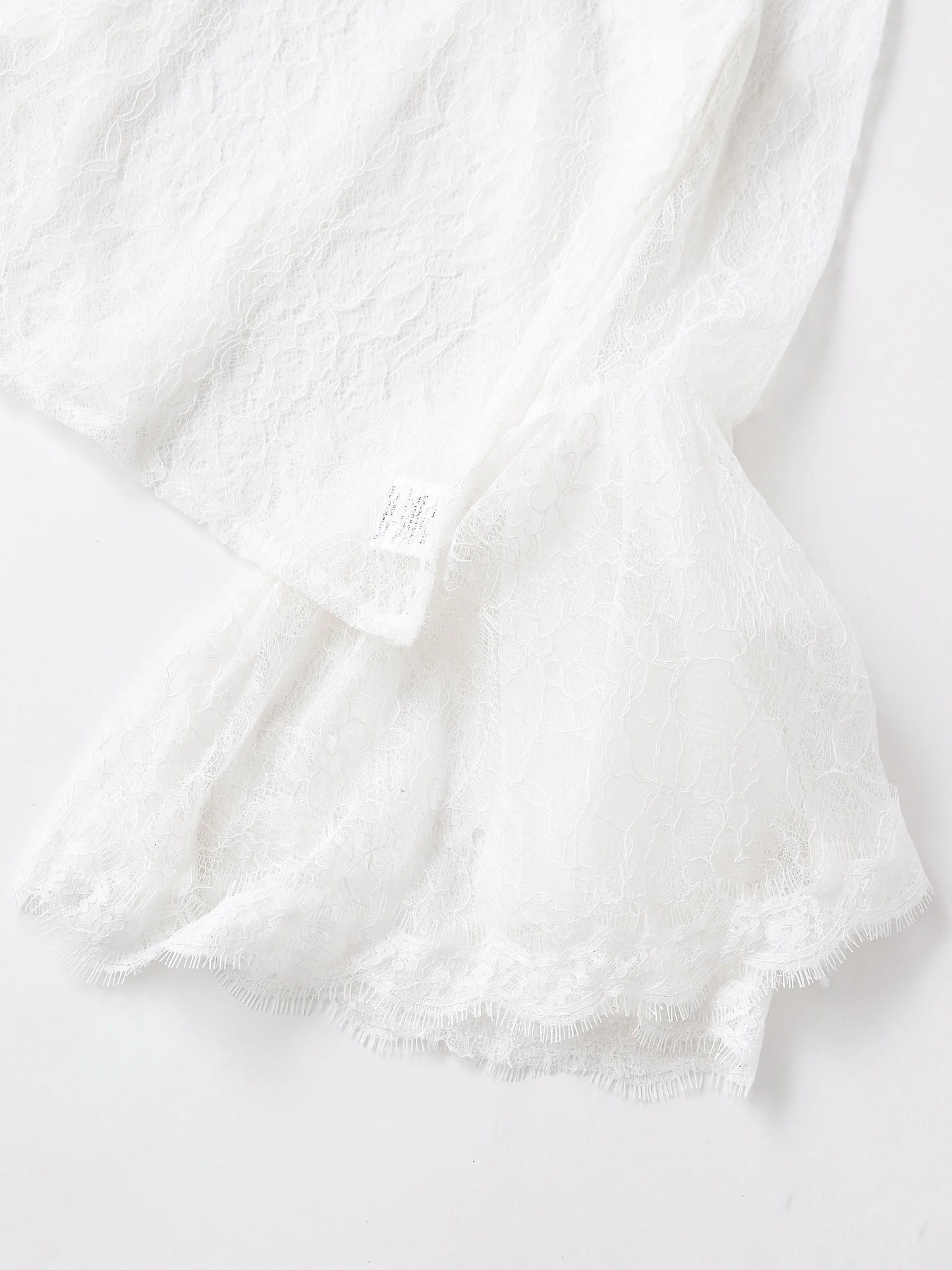 Lace Flared  Shirt Chic