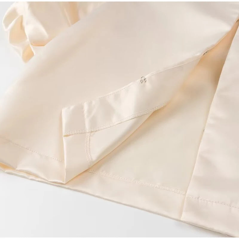 Elegant Stain Puff Sleeve Shirt