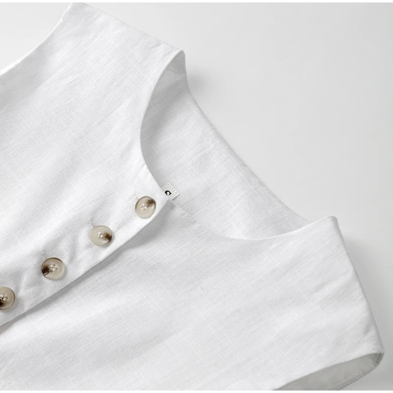 Elegant Single Breasted Long Vest Waistcoat