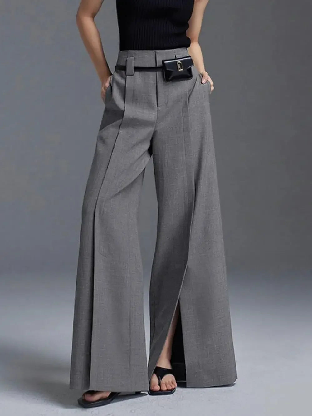 Suit Pants - Split-Front Trousers