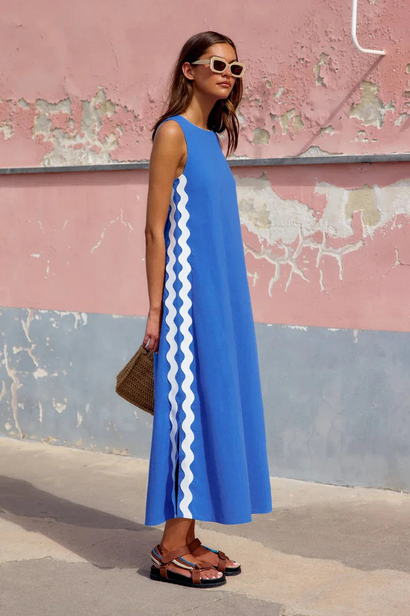 Patchwork Loose Dress