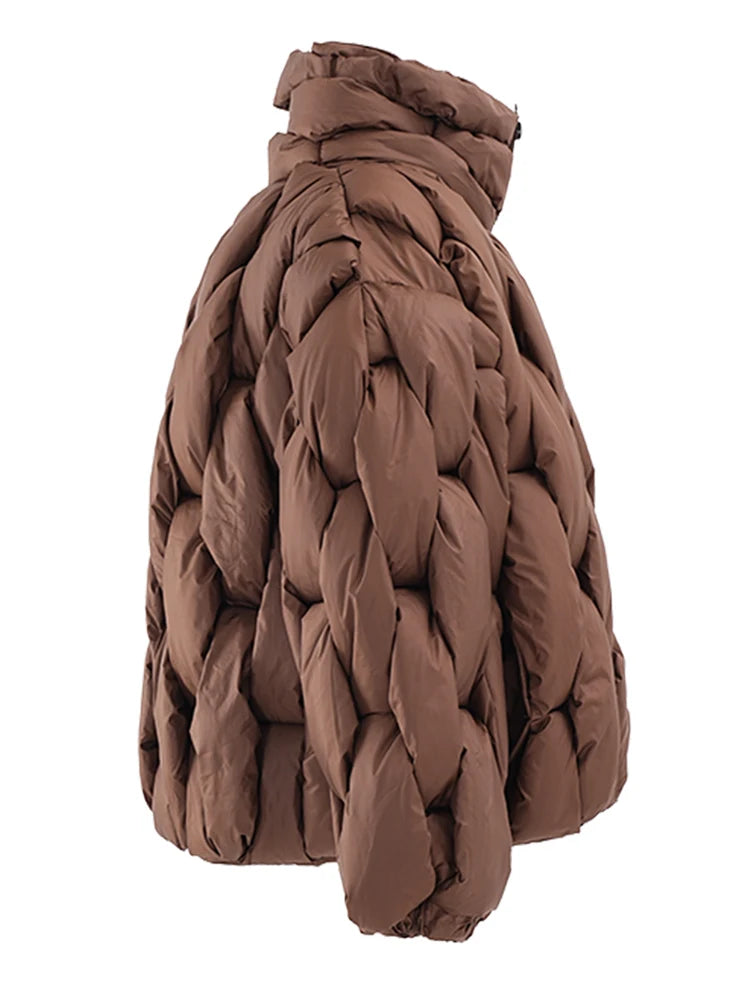 Warm Cotton-padded Coat Long Sleeve Women Parkas