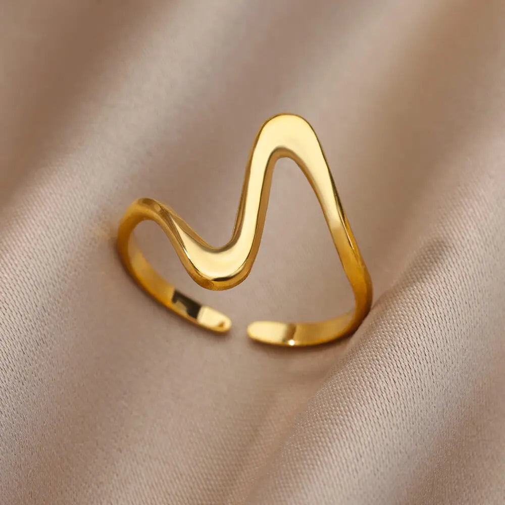 Stainless Steel Rings - Gold Color