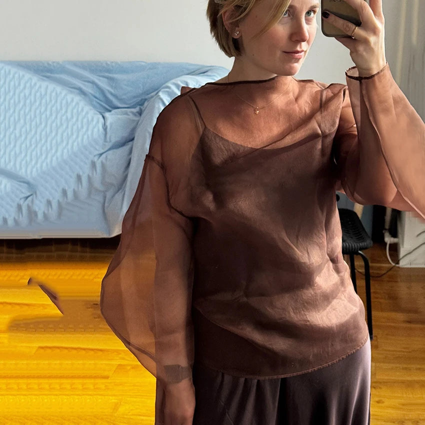 Elegant  O Neck Blouse - Autumn Street