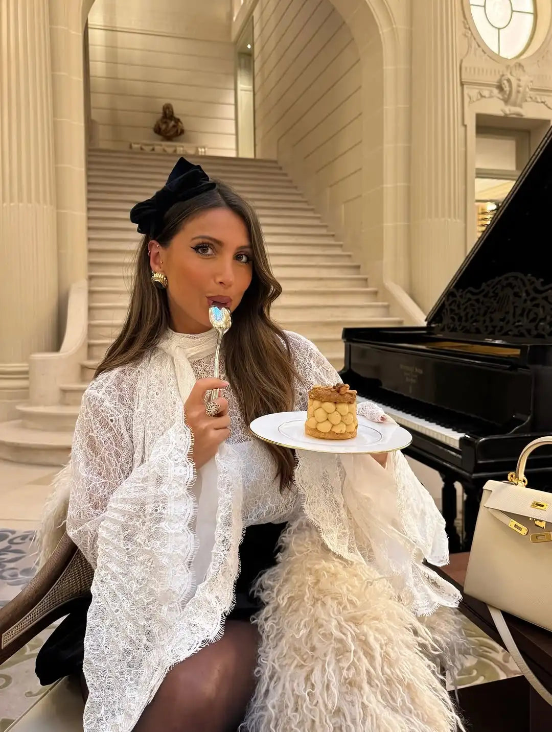 Lace Flared  Shirt Chic