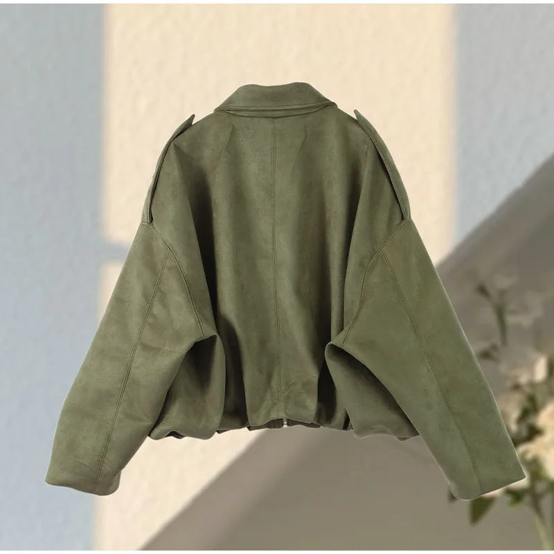 Long Sleeves Jacket -Sets Baggy