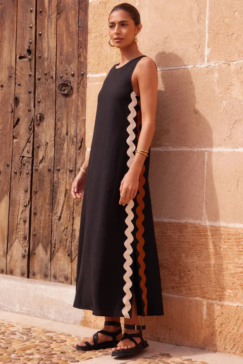 Patchwork Loose Dress