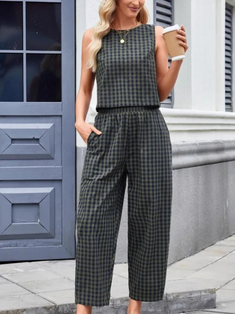 Relaxed Vest Nine Point Pants