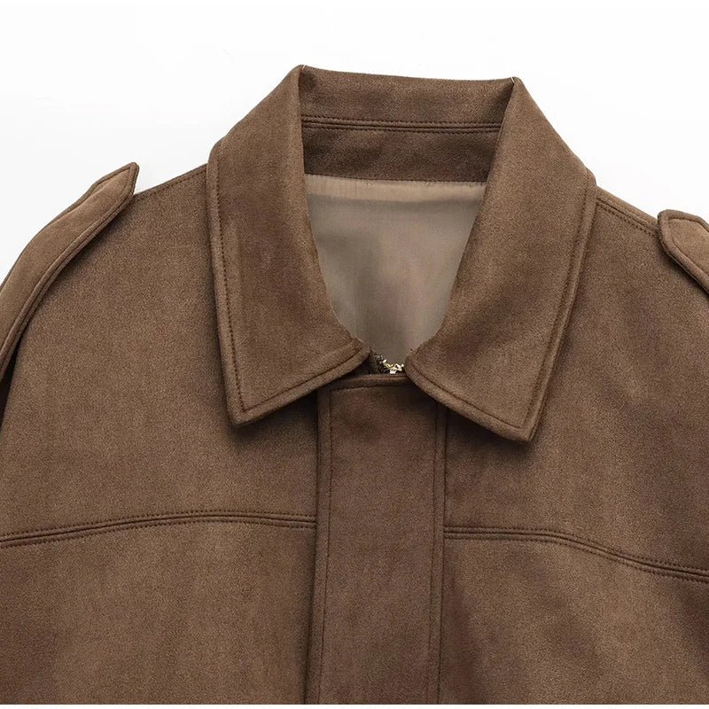 Long Sleeves Jacket -Sets Baggy