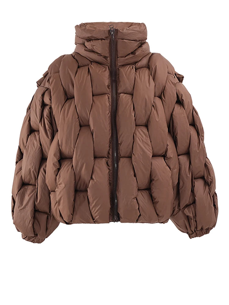 Warm Cotton-padded Coat Long Sleeve Women Parkas
