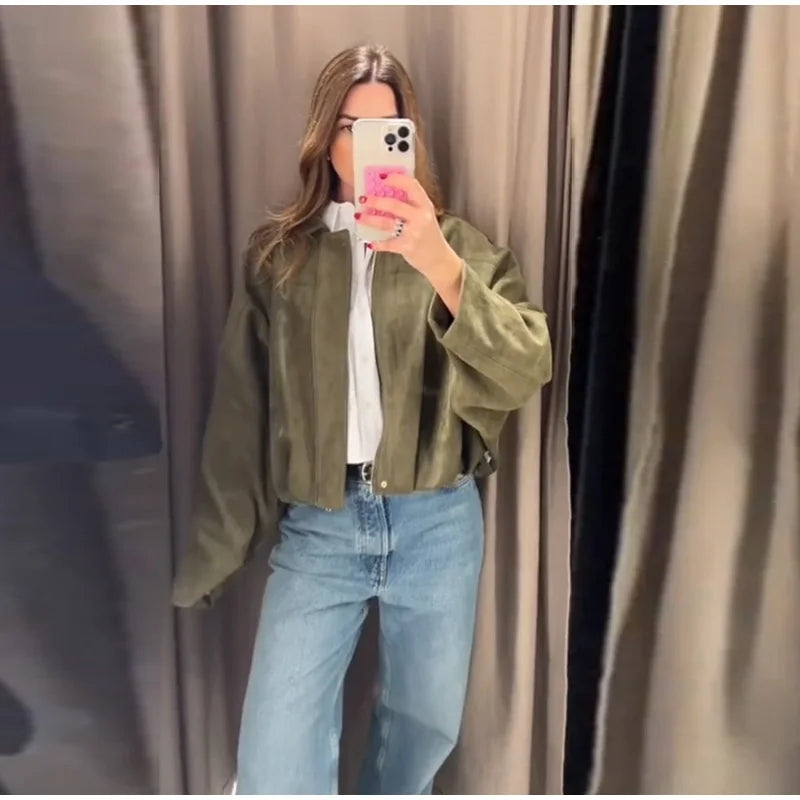 Long Sleeves Jacket -Sets Baggy