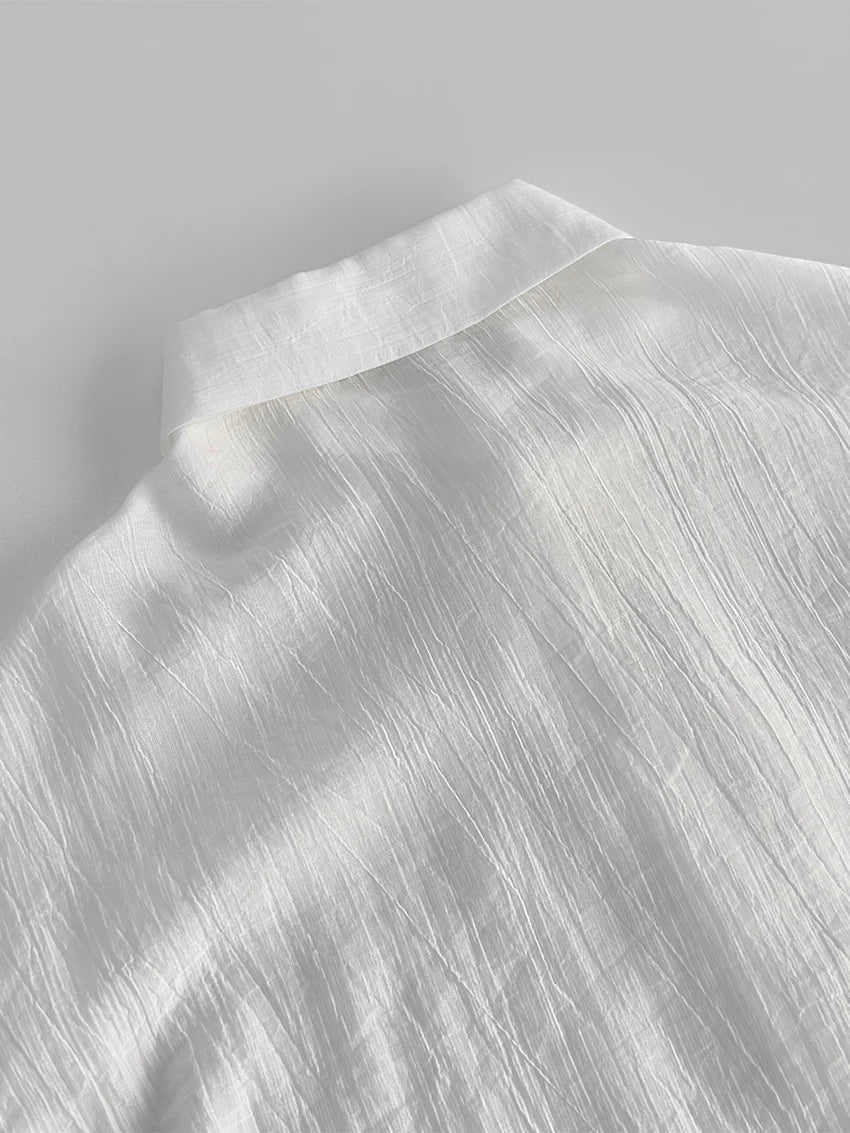 White Women's Shirt -Elegant Classic