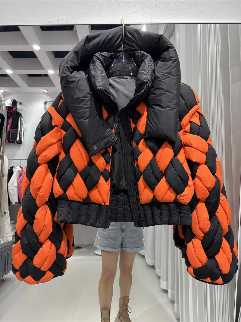 Winter 90% White Duck -Parker Patchwork Twists Down