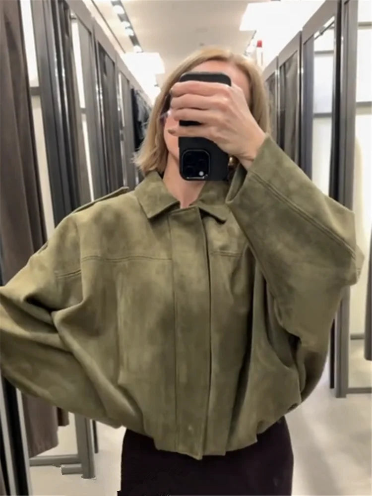 Long Sleeves Jacket -Sets Baggy